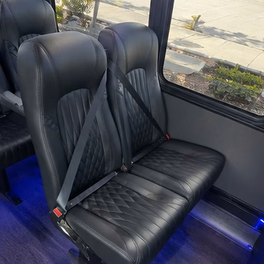 28 passenger minibus interior