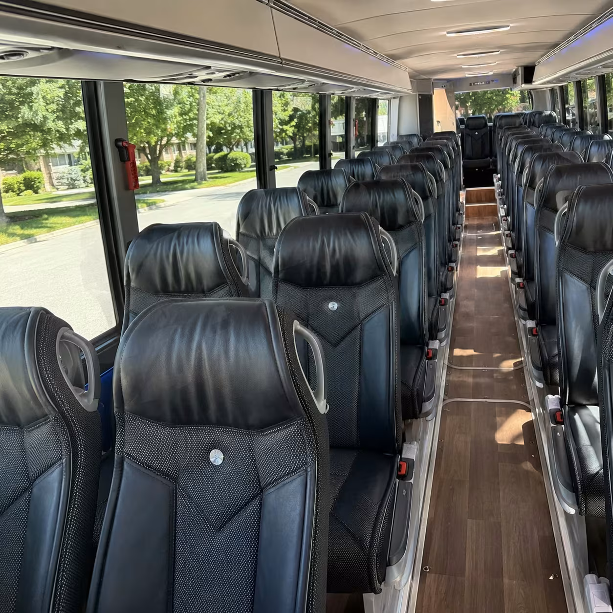 farmington hills charter bus inside