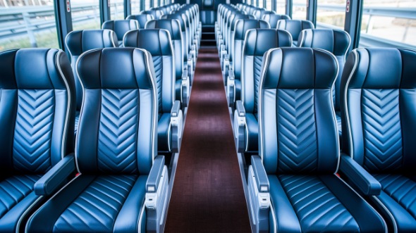 farmington hills 54 passenger charter bus inside