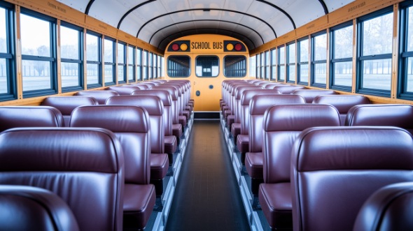 school bus rental interior dearborn