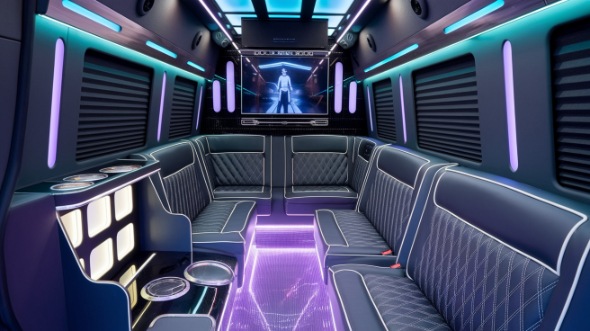 sprinter limo rental interior dearborn